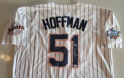 Trevor Hoffman Signed San Diego Padres 1998 World Series JerseyAutographed Auto PSA COA XL