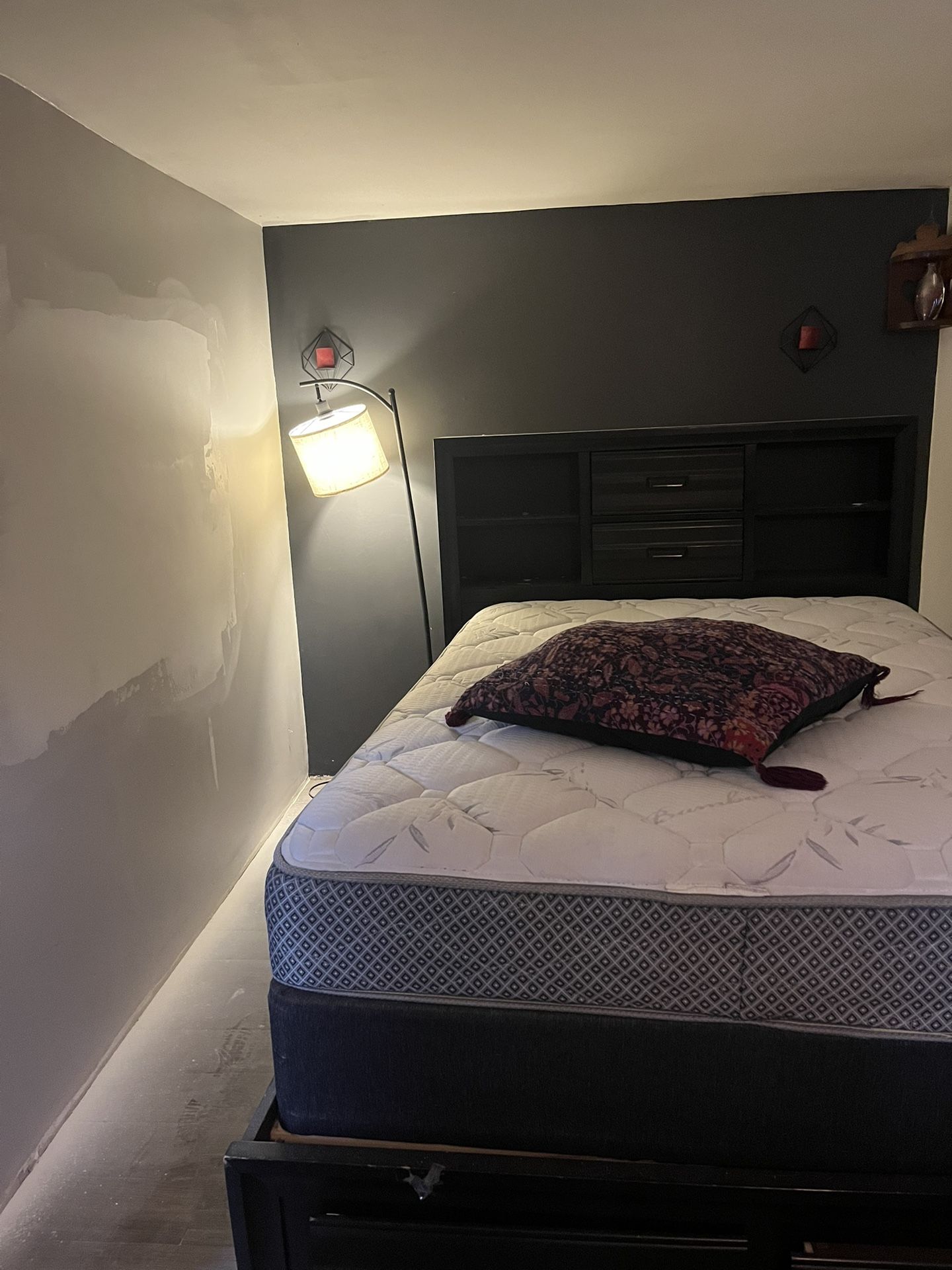 FREE: Full-size storage bed frame with box spring