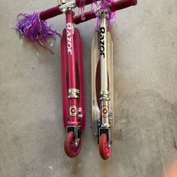Pair Of Razor Scooters 