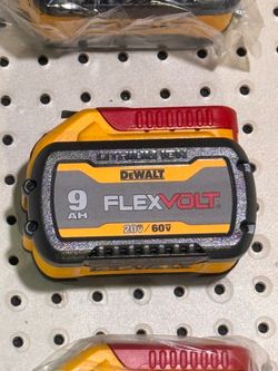 New $160 each.  DEWALT FLEXVOLT 20V/ 60V MAX Lithium-Ion 9.0Ah Battery.
