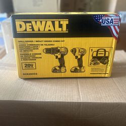 DEWALT 2-Tool 20-Volt Max Power Tool Combo Kit with Soft Case (2-Batteries and charger Included)