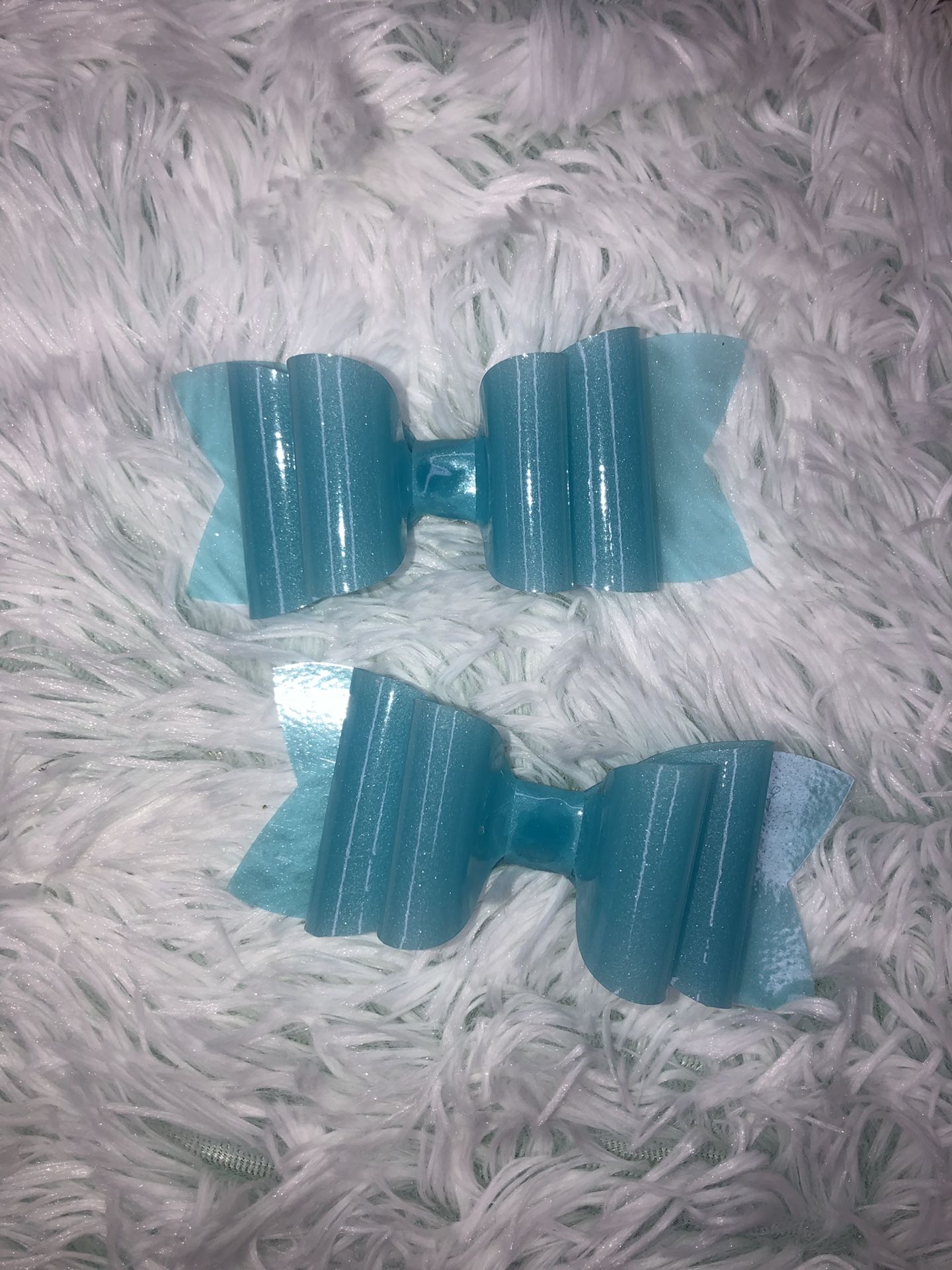 Baby blue Jelly hair bow