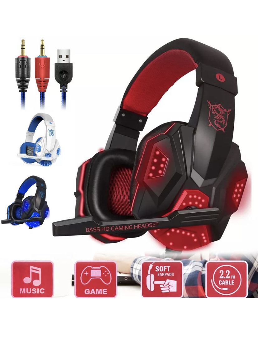 Headset good for computer, PC, iPad, I phone, PS4, C Box One, Nintendo Switch