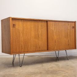 Mid Century Modern Danish Teak Credenza 