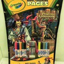 Disney Pirates Of The Caribbean Crayola coloring book