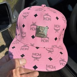 Leather MCM hat