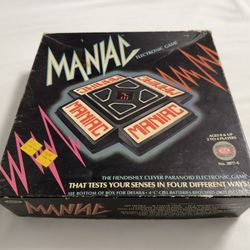 Vintage 1980’s MANIAC ELECTRONIC GAME in Original Box (Untested)
