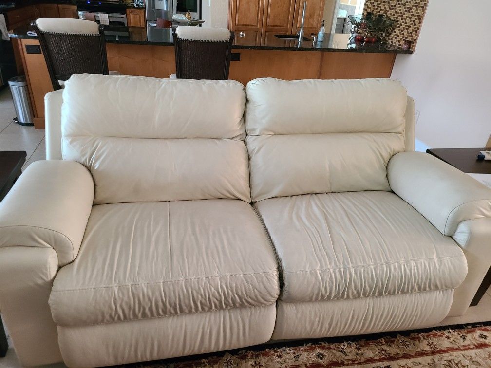 Dual Recliners /Love Seat And Two End Table For Sale