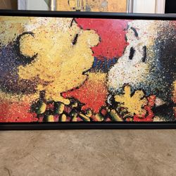 Oil Painting On Canvas- Snoopy