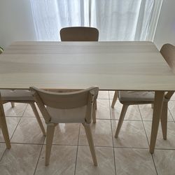 IKEA table and chairs with cushion