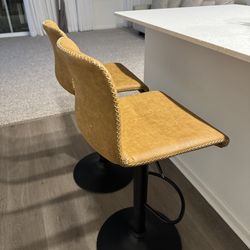 Bar Stool, set of 2,Adjustable Counter Height