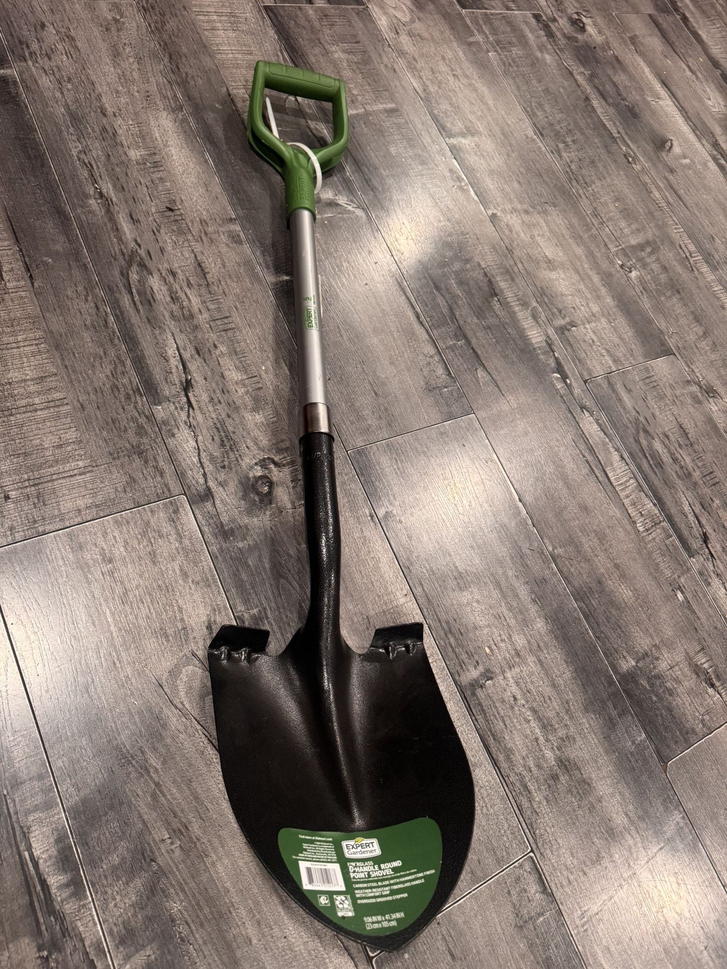 Round Point Shovel 40.5" D-Handle Fiberglass Handle