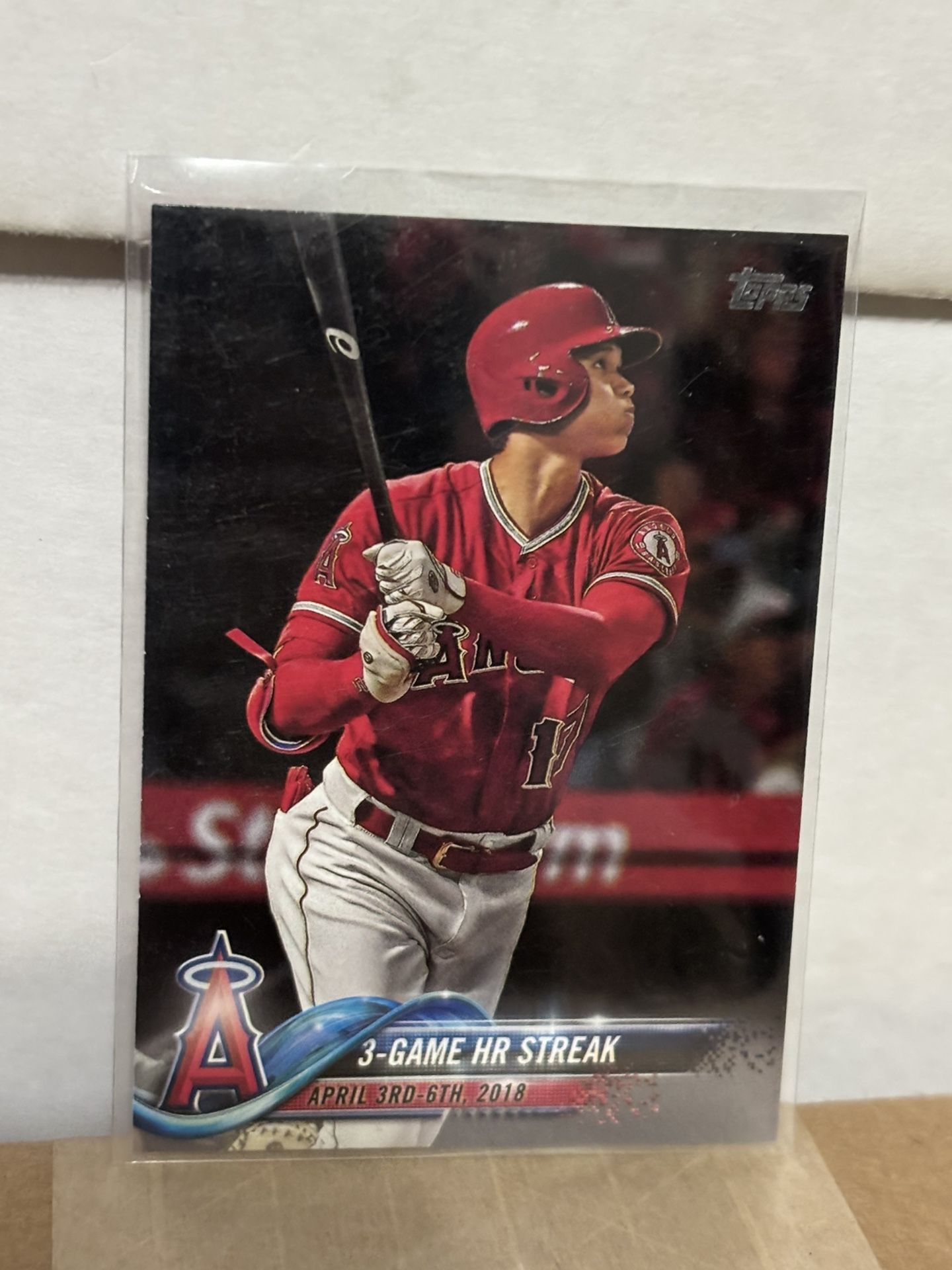 2018 Topps Update Shohei Ohtani Rookie Card 3-Game HR Streak