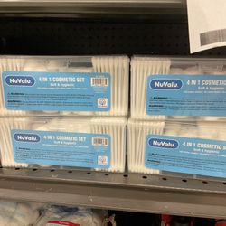 Nuvalu Soft & Hygienic 4 In 1 Cosmetic Set (120 Cotton Swabs/10 Cotton Balls/10 Cotton Pads)