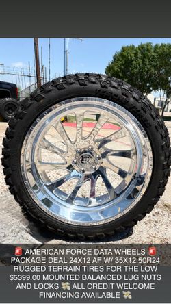 American force wheel and tire package deal