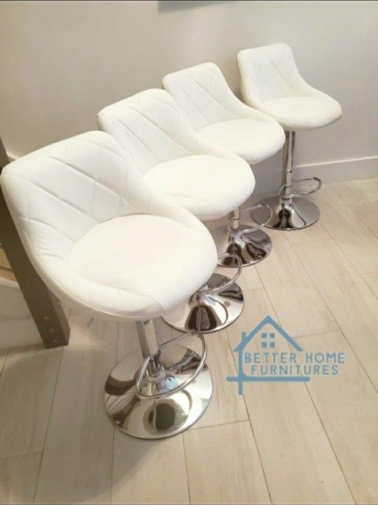 Modern Adjustable Barstools/ Bar Stools/ Barstool/ Bar Stool In Box $95 Each// Finance Available Only $1 Down.