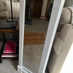 Hanging Jewelry/Makeup Armoire with Mirror