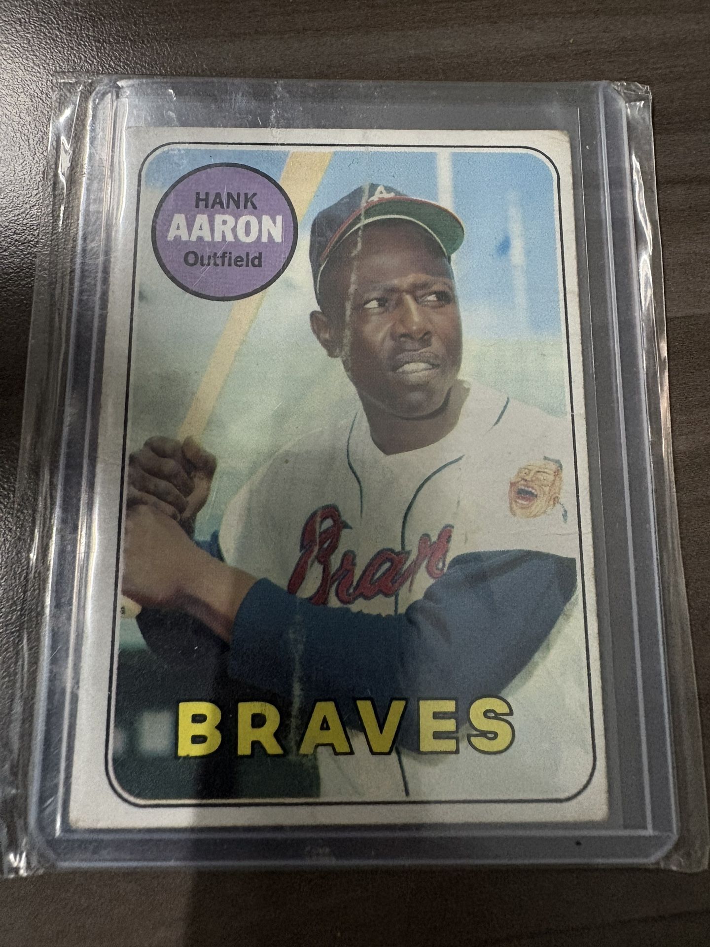 1969 Topps #100 Hank Aaron Card
