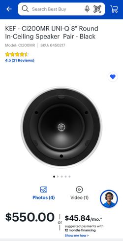 Kef In Wall Speaker