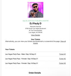 Las Vegas Party Pass