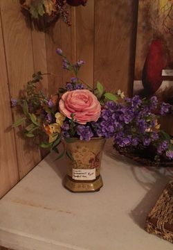 Flower arrangement in beautiful vase