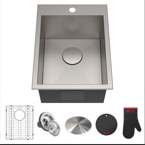 Kraus 15"L-20"W Kitchen Sink 