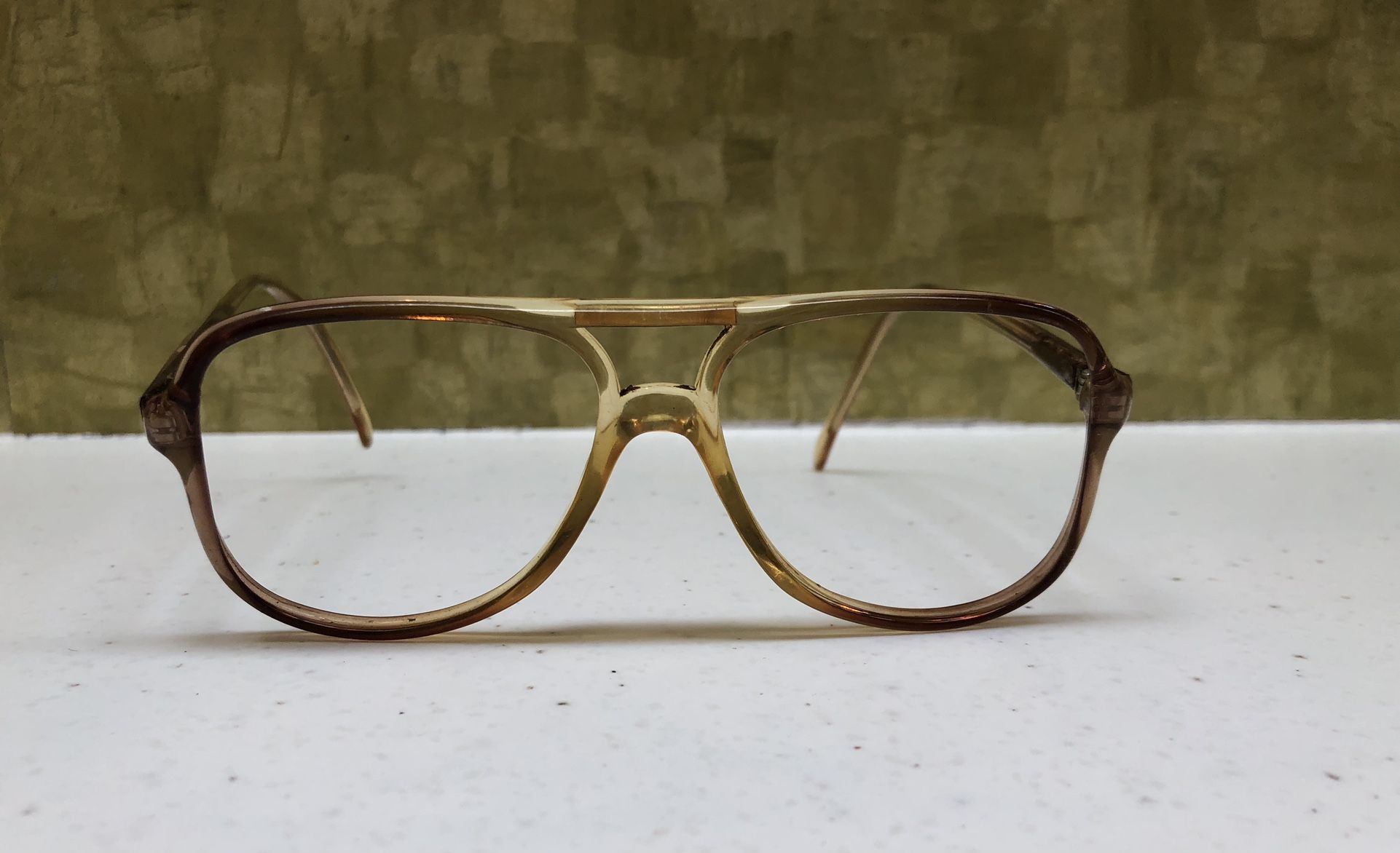 Vintage Oversized Pilot Transparent Eyeglass Frames