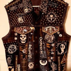 Vintage Punk Rock vest. Size XL