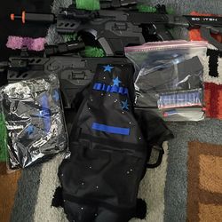 Toy gun with nerf like bullets ($50 each)