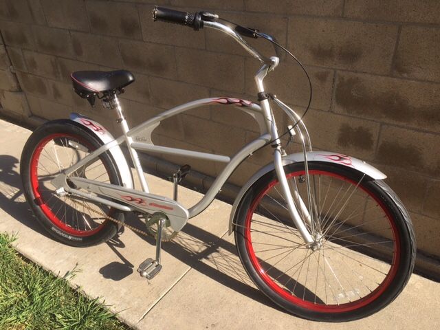 Mens full size rare silver Electra Rat Rod Speed