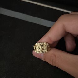 14k Gold Nugget Ring