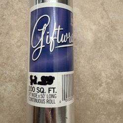 Sliver Gift Wrap Wrapping Paper 100sq ft