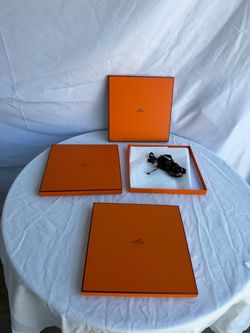 Hermès Empty Orange Gift Boxes set the 3