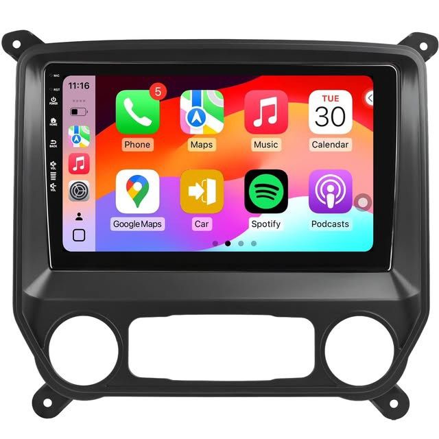 New 丨Car Stereo fit Chevy Silverado GMC Sierra 2014-2019 CarPlay GPS