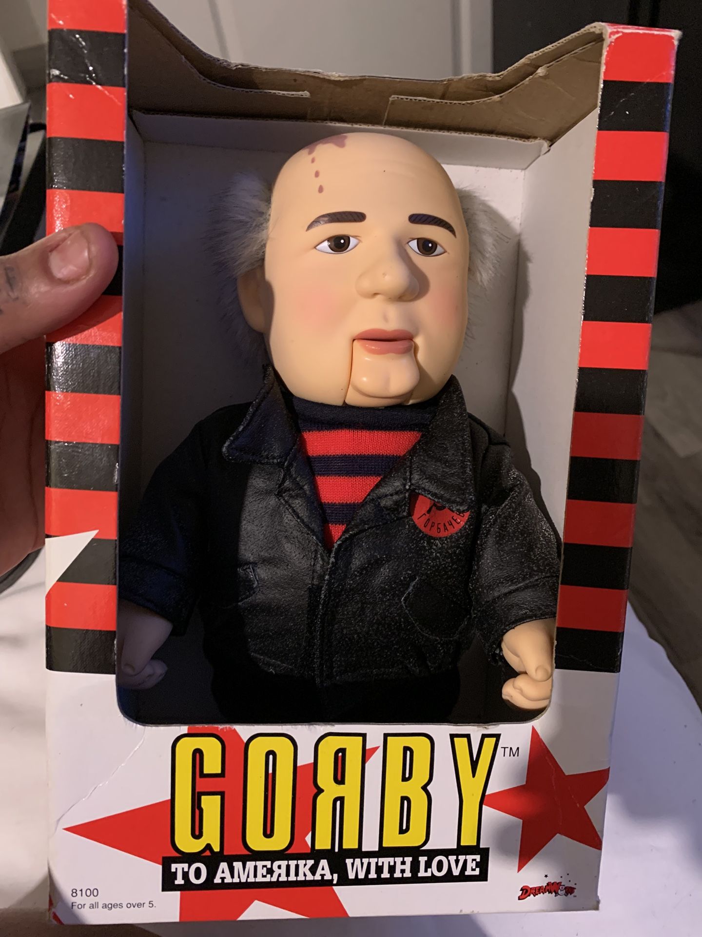 1990 DreamWorks Gorby "To Amerika, With Love" vinyl figure.