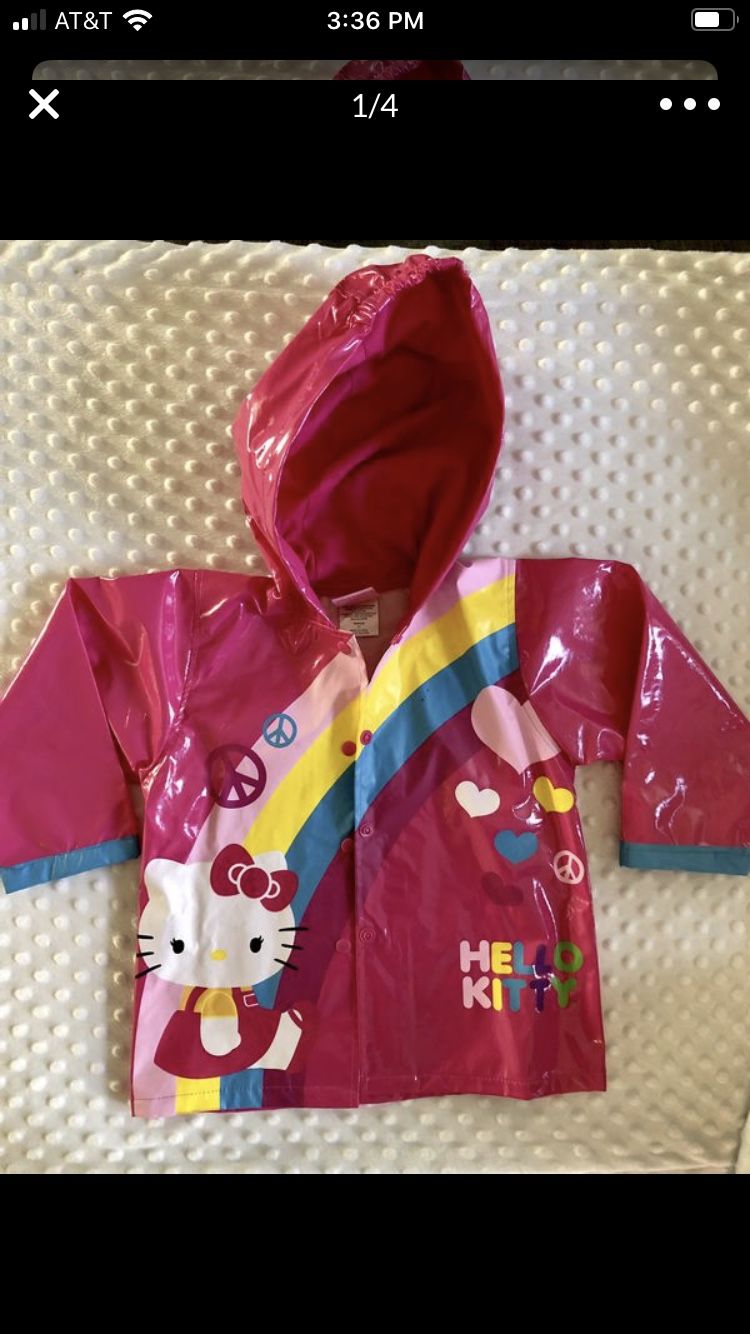 Reserved- cute hello kitty rain jacket