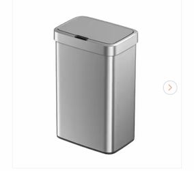 13 Gal Stainless Steel Motion Sensor Indoor Trash Can with Lid