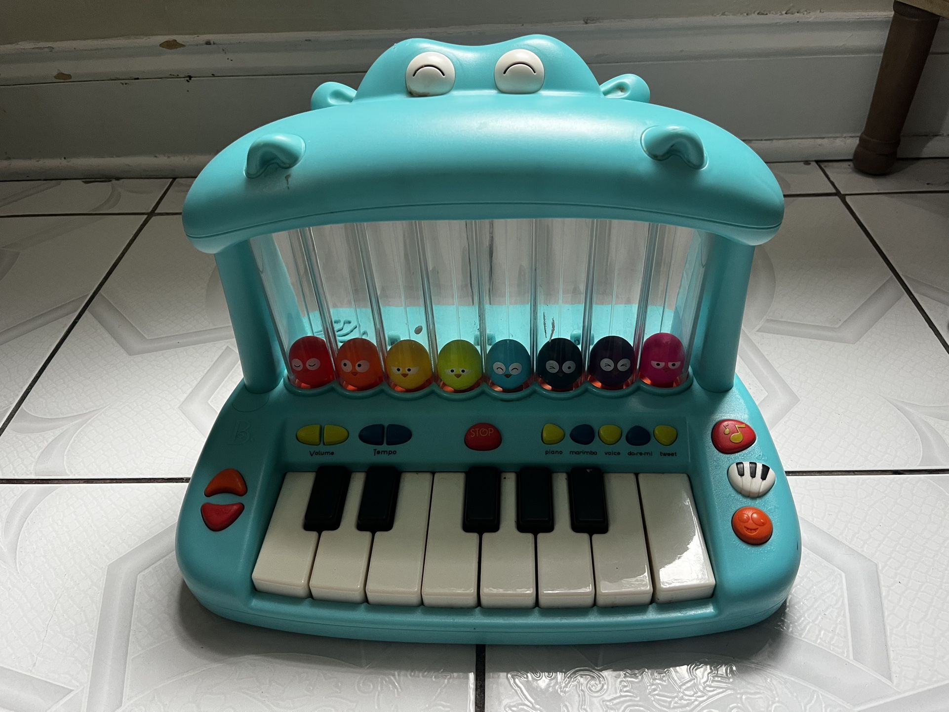 Hippo Toy Piano For Toddlers