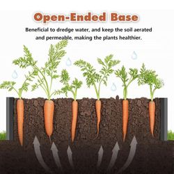 😀 6x3x1 FT Metal Raised Garden Bed,Outdoor Reinforced Planter Boxes with Open Bottom Design and Hemming Technology,for Vegetables,Raised