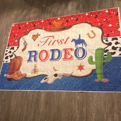 My First Rodeo Birthday Banner