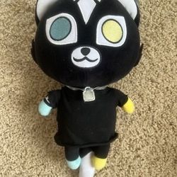Krew District Plush Teddy Funneh - black Cat stuffed animal