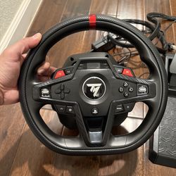 Thrustmaster Steering Wheel and Pedals