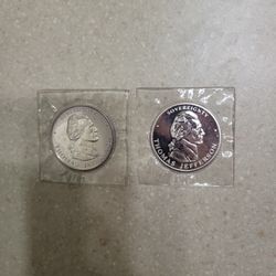 1995 Thomas Jefferson 1 Oz 999 Silver Coins.  Sealed.  $55 Each 