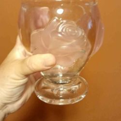 Vintage Frosted Rose