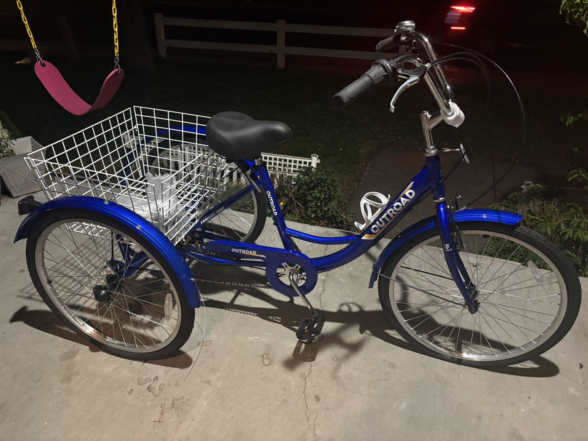 Adult Tricycle with Large Basket – Speed Stable Wheel Cruise