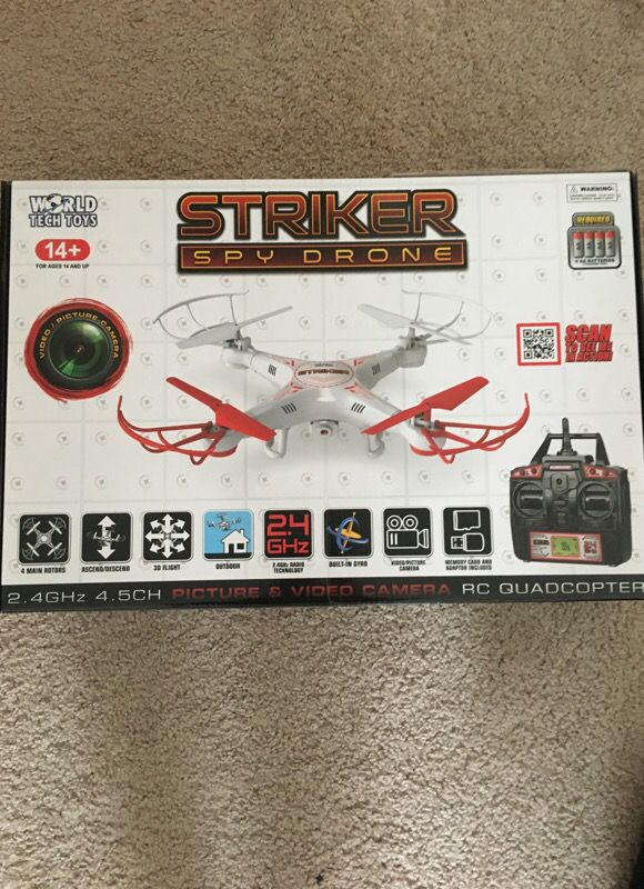 Striker video drone used twice!