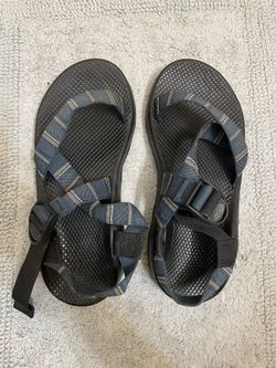 Chaco Z/1 Strap Men’s 9 Blue Striped Heel Strap Vibram Soles Hiking