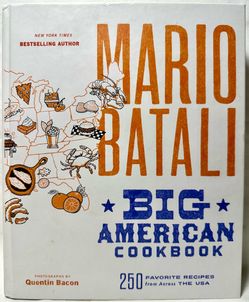 Mario Batali Signed Big American Cookbook Autographed Hardcover No DJ