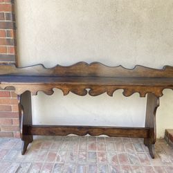Antique carved console table