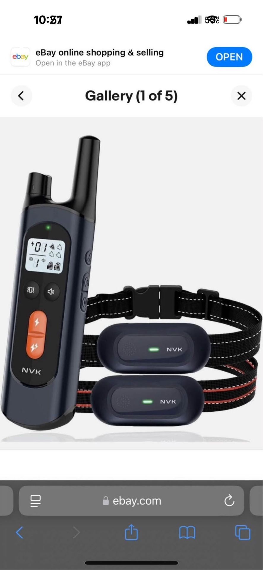 Dog Training Collar With 2 Receivers